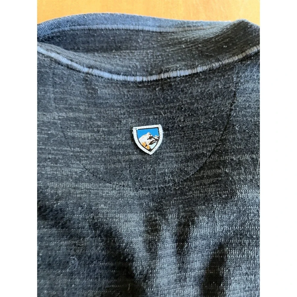 Kuhl Mens Size XL 1/4‎ Zip Pullover Performance Shirt Long Sleeve 2-Tone Blue